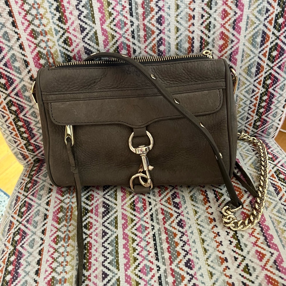 Rebecca Minkoff Brown Crossbody Bag with Signature Hardware
